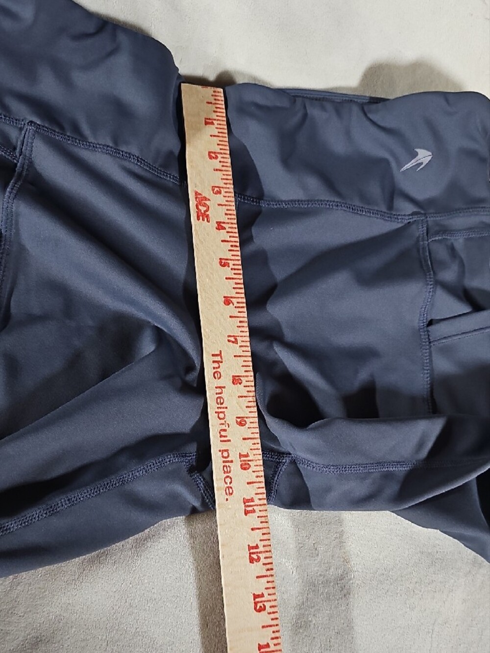 CompressionZ, High-Rise Side-Pocket Leggings in Slate Blue - Picture 6 of 12